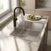 Pure.Sink Comfort Speciale 35 cm short stainless steel sink, 50x35 cm, space-saving PCM5035-02